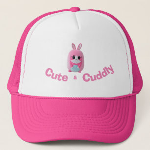 "Lou Lou". A cuddly, pink creature Trucker Hat