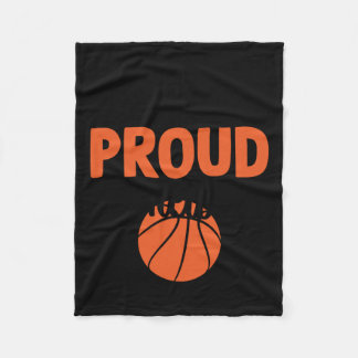 Loud And Proud Basketball Mom - Funny Quotes  Fleece Blanket