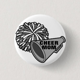 *LOUD AND PROUD CHEER MOM** 1 INCH ROUND BUTTON