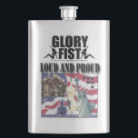 Loud And Proud Flask<br><div class="desc">Get loud and proud and honour 'Merica's freedom! The best part is this is made In America!</div>