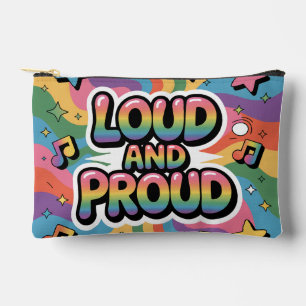 LOUD AND PROUD LGBTQ+ Pride Ally Accessory Pouch