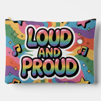 LOUD AND PROUD | LGBTQ+ Pride Ally Accessory Pouch