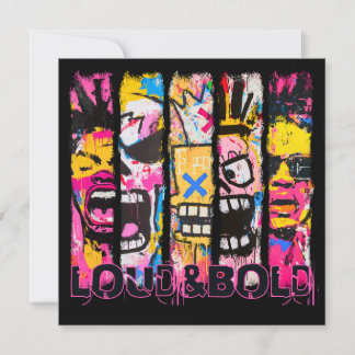 Loud & Bold – Graffiti Street Art Design Invitation
