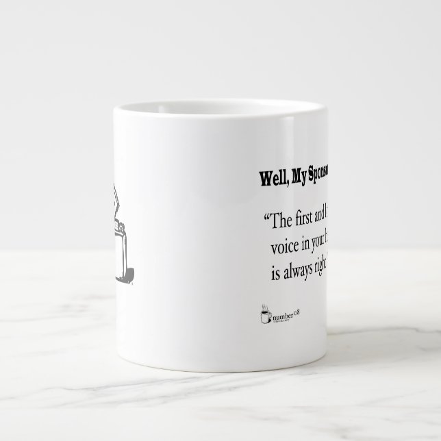 loud large coffee mug (Front)