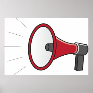 Loud Megaphone Poster