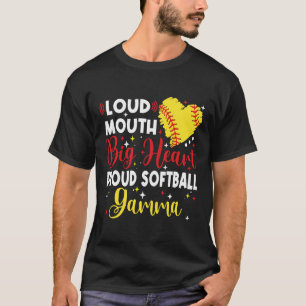 Loud Mouth Big Heart Proud Softll Gamma Mother's D T-Shirt