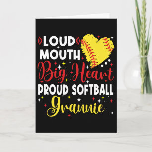 Loud Mouth Big Heart Proud Softll Grannie Mother's Card
