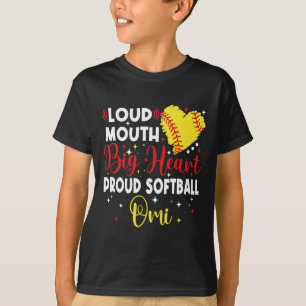 Loud Mouth Big Heart Proud Softll Omi Mother's Day T-Shirt