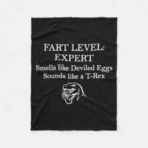 Loud Noises Level Expert Smells Like Deviled Eggs Fleece Blanket