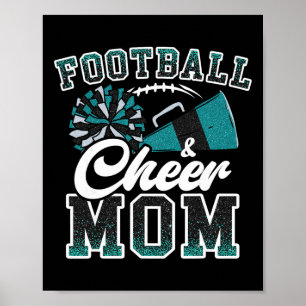 Loud Proud Footll And Cheer Mom Cheerleader Mom Te Poster