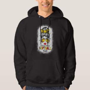 Loud & Proud Softball Mom Leopard Ball Mom Mother' Hoodie