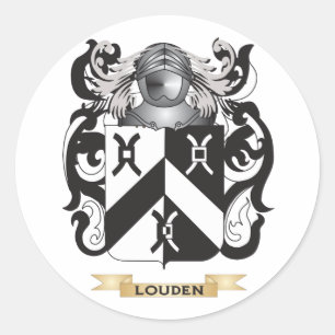 Louden Coat of Arms (Family Crest) Classic Round Sticker