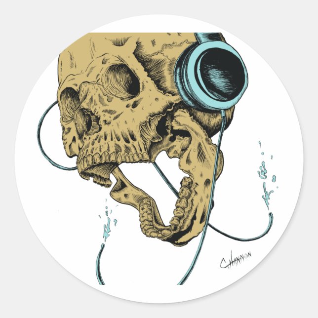 Louder Classic Round Sticker (Front)