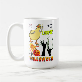 Louder Drinkware Smashing Boo Zombie Halloween Coffee Mug