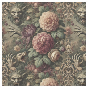 Louder than Blooms – Gothic Classic Tile Fabric