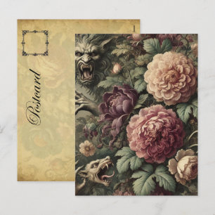 Louder than Blooms – Gothic Victorian Holiday Postcard