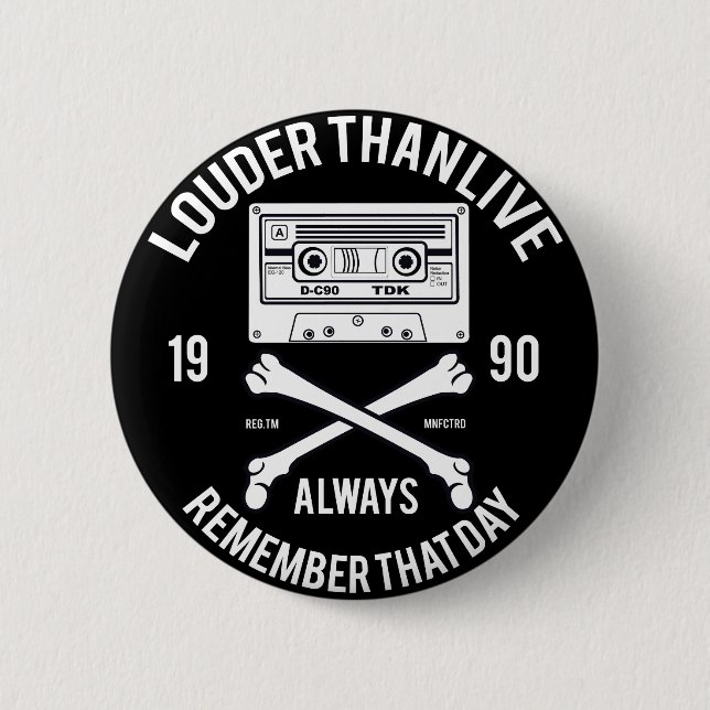 Louder Than Life Always Remember That Day |Music 2 Inch Round Button (Front)