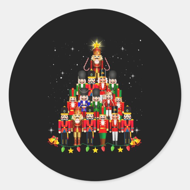 Loudest Nutcracker Group Matching Family Holiday F Classic Round Sticker (Front)