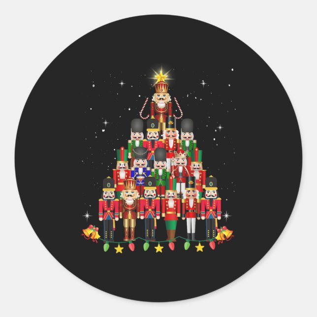 Loudest Nutcracker Group Matching Family Holiday F Classic Round Sticker (Front)