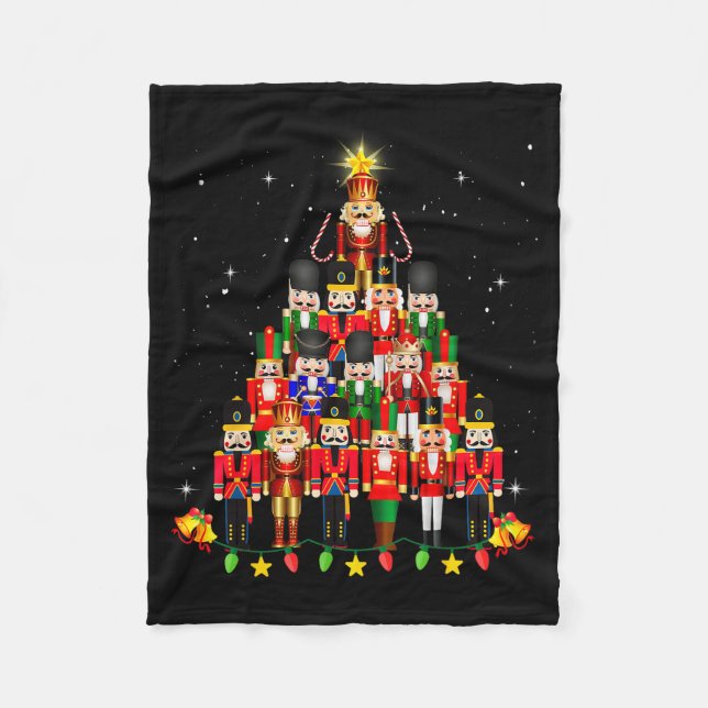 Loudest Nutcracker Group Matching Family Holiday F Fleece Blanket (Front)