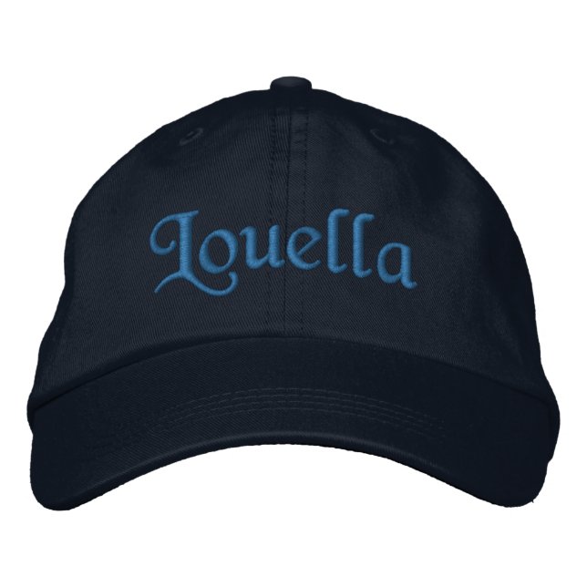Louella Personalized Embroidered Baseball Cap (Front)