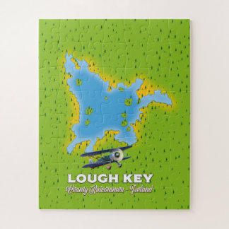 Lough Key County Roscommon, Ireland map Jigsaw Puzzle