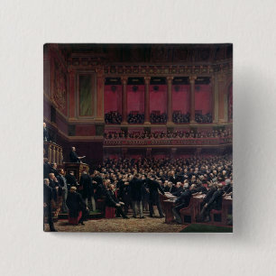 Louis Adolphe Thiers 2 Inch Square Button
