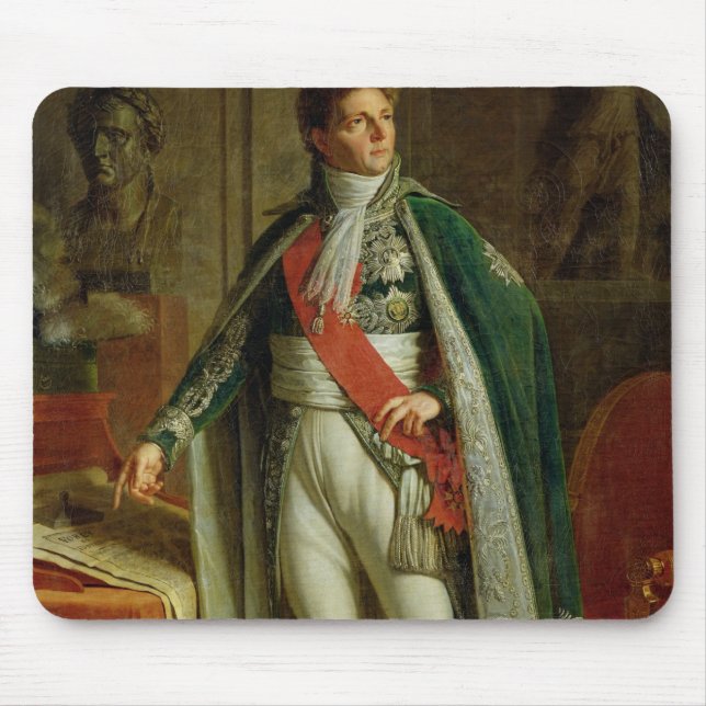 Louis Alexandre Berthier  Showing Map of Mouse Pad (Front)