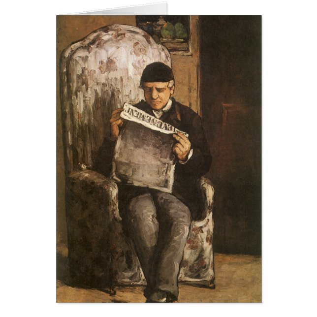 Louis Auguste Cezanne Father Of The Artist Reading (Front)