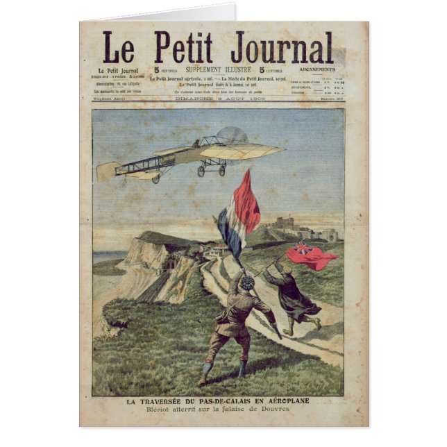 Louis Bleriot  landing at Dover (Front)