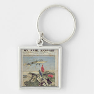 Louis Bleriot landing at Dover Keychain