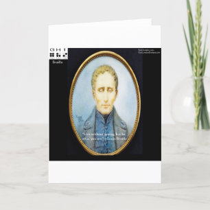 Louis Braille Famous Quote Card