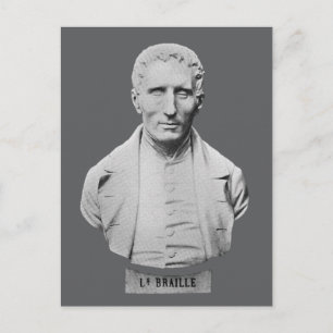 Louis Braille Portrait Bust Postcard