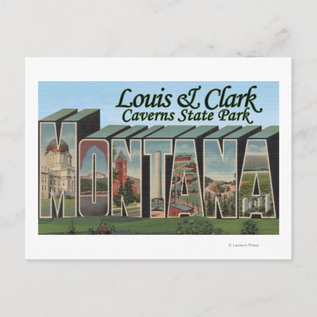 Louis & Clark Caverns Park, Montana Postcard (Front)