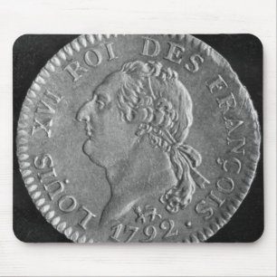 Louis d'or depicting Louis XVI, 1792 Mouse Pad