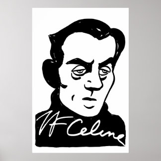 Louis-Ferdinand Céline portrait Poster