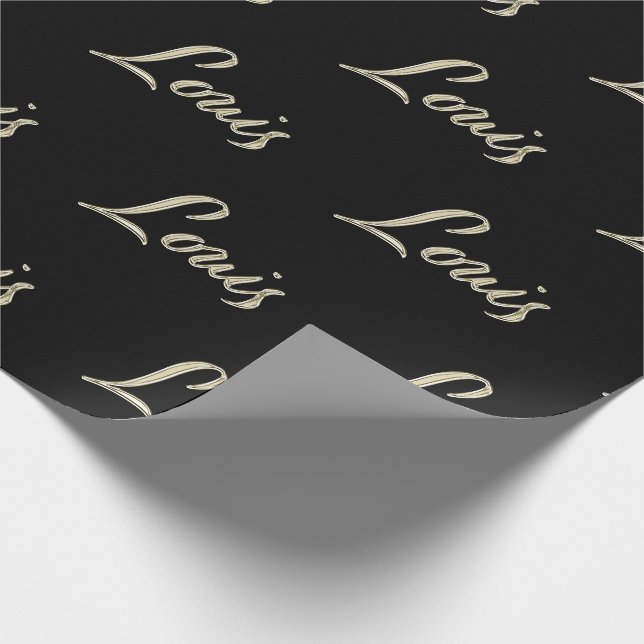 Louis First Name of edles gift paper (Corner)