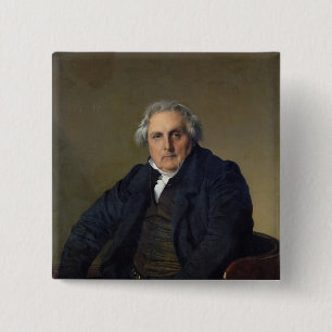 Louis-Francois Bertin  1832 2 Inch Square Button