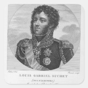 Louis-Gabriel Suchet  Duke of Albufera Square Sticker