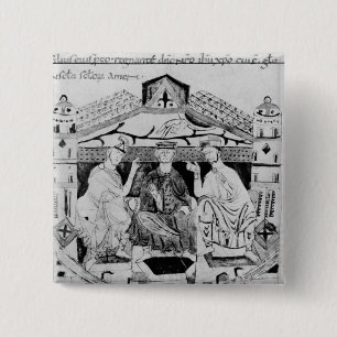 Louis I the Pious 2 Inch Square Button