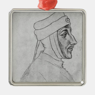 Louis II of Flanders Metal Ornament