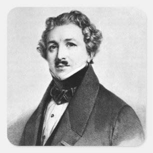 Louis Jacques Mande Daguerre Square Sticker