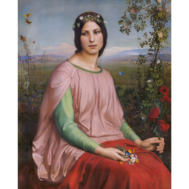 Louis Janmot Flower of the fields CC0915 Large Poster (Creator Uploaded)