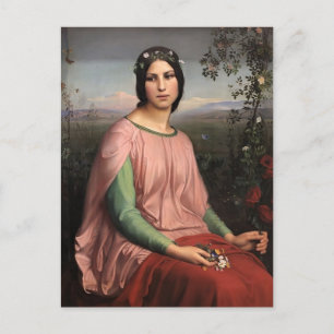 Louis Janmot- Flower of the Fields Postcard