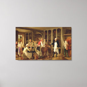 Louis Jean Marie Daubenton (1716-99) in his Labora Canvas Print