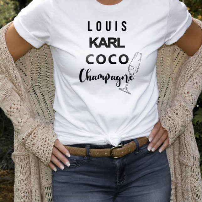 Louis Karl Coco Champagne Statement T-Shirt (Creator Uploaded)