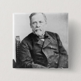 Louis Pasteur 2 Inch Square Button