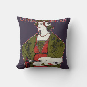 Louis Rhead ~ Salon des Cent Throw Pillow