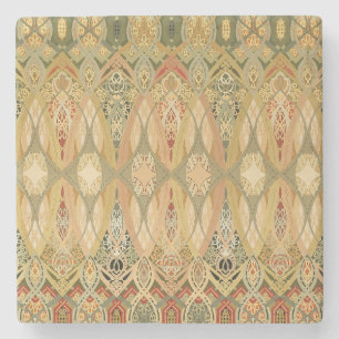 Louis Sullivan Chicago Stock Exchange Stencil Stone Coaster