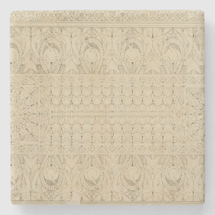 Louis Sullivan Peacock Ceiling Chicago Architect Stone Coaster